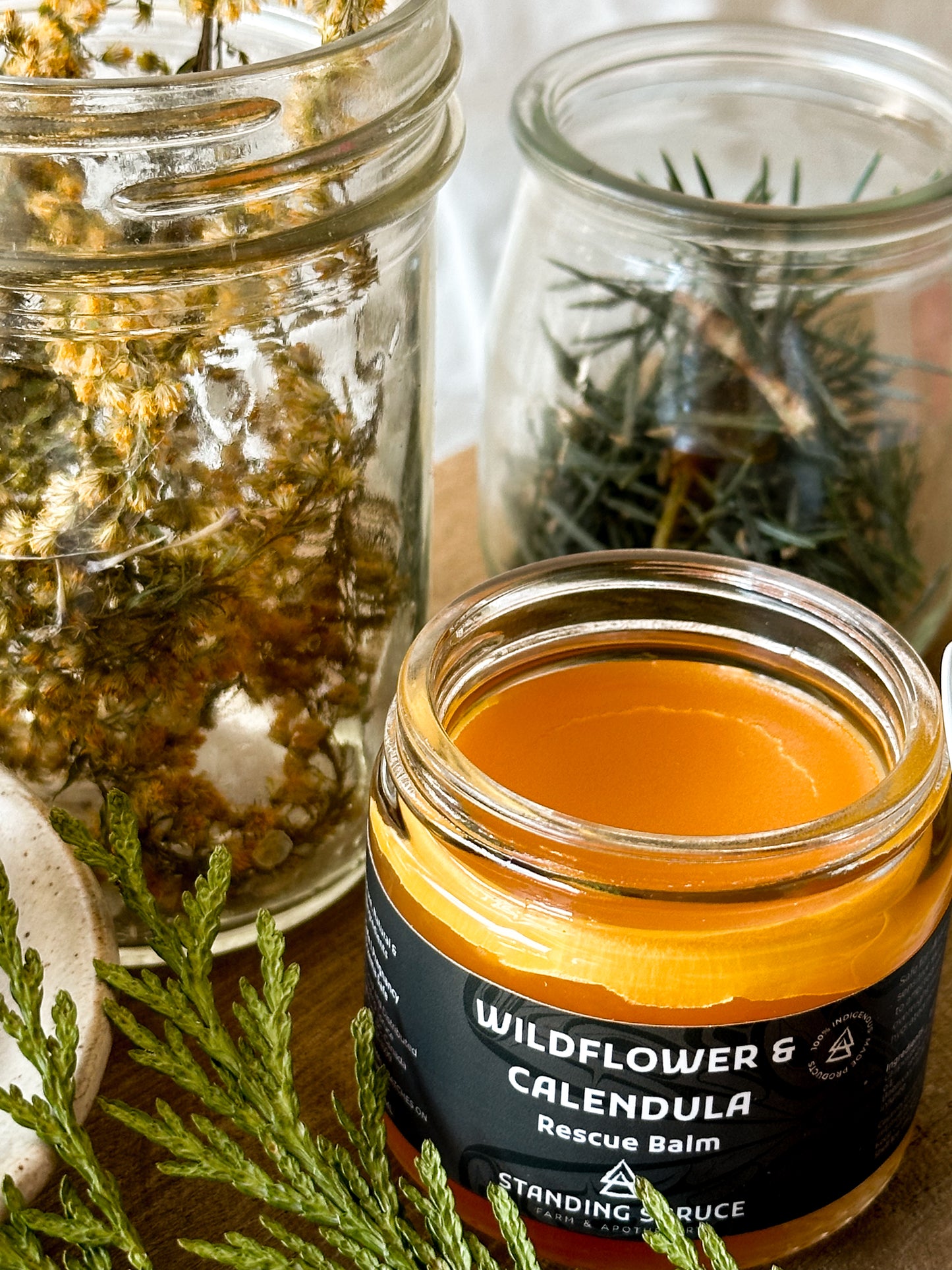 calendula + wildflower rescue balm