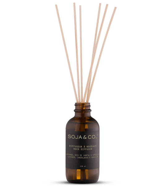 lavender, sandalwood + vanilla reed diffuser