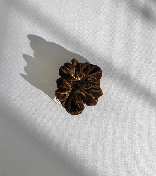 silk velvet scrunchies