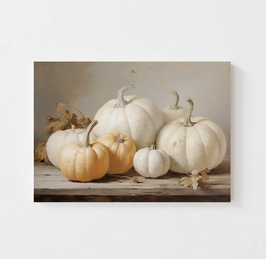 "pumpkins" vintage art print // 8x10