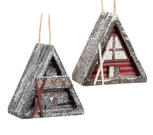 winter A-frame ornament