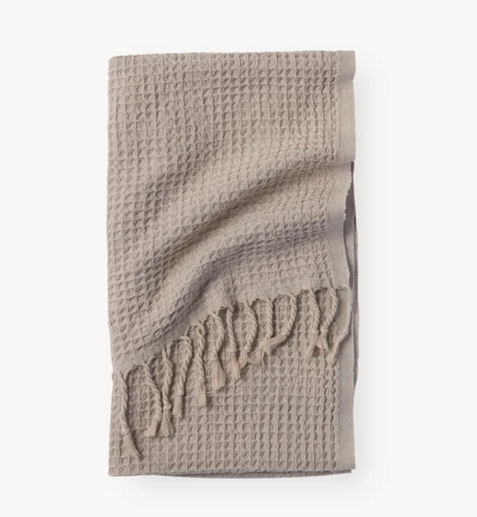 stonewashed waffle hand towel